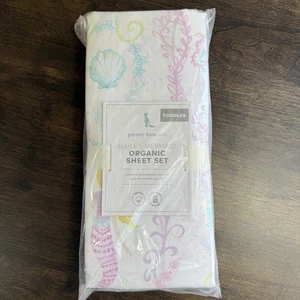 POTTERY BARN KINDER BAILEY MEERJUNGFRAU BIO KLEINKIND BETT 3-TEILIGES LAKEN-SET - Bild 1 von 5