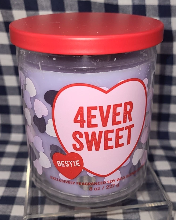 ALL NEW 4Ever Sweet 30-50 burn hours Single Wick Candle 8 oz Bath & Body Works - Image 1 of 1