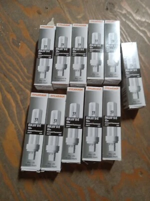 (3)  Sylvania DULUX D/E 20671 CF13DD/E/835 13W T4 CFL 4pin G24q-1. New - Image 1 of 2