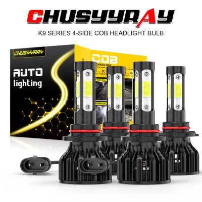 Faros LED blancos bombillas luces altas/bajas para Dodge Charger sedán 4 puertas 2006-2010 Foto 1 de 4