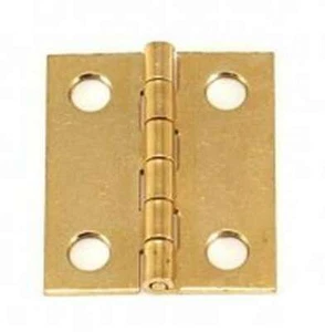 Lot of 250 (125 Pair) 1-1/2" x 1-1/4" BRASS PLATED BUTT HINGES w/Screws Cabinet - Picture 1 of 2