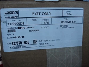 CORBIN RUSSWIN - ED5000 DB EXIT DEVICE - NEW IN BOX - Picture 1 of 5