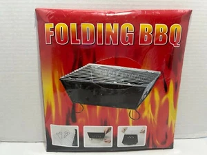 Portable Foldable Barbecue BBQ Grill Charcoal Stove Outdoor Camping Cooker - Picture 1 of 7