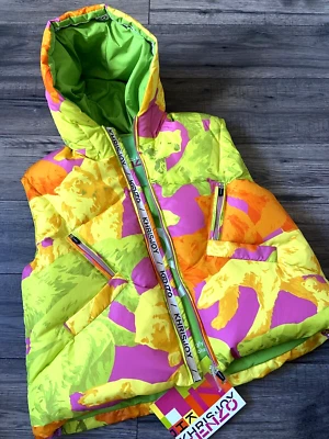 KENZO x KHRISJOY Niña Abajo Y Pluma Capucha Chaleco Edad 8-10 Años Venta BNWT - Imagen 1 de 4