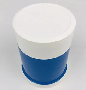 Vintage Blue Teal Thermos 10 Oz Food Jar Drink Travel Container - Picture 1 of 11