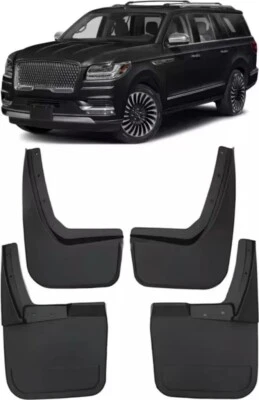 4PCS Front & Rear Splash Guards Mud Flaps For 2018-2024 Lincoln Navigator - Image 1 of 4