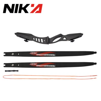 60" NIKA Recurve Bow ILF Competition Style Brotherhood Bow for Archery Hunting - Image 1 of 4