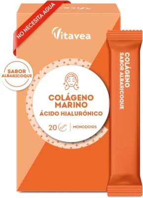 Colágeno Marino con Ácido Hialurónico. Veinte sobres en polvo. - Imagen 1 de 4