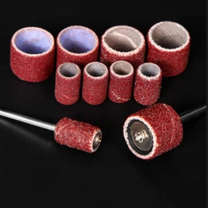 6.4/12.5mm Sanding Bands Drum Sleeves 80-600 Grit for Dremel Nail File Manicure - Picture 1 of 8