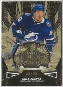 2022-23 SPx Finite Rookies Gold #F45 Cole Koepke 186/299 Tampa Bay Lightning