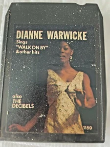 8 Track Tape DIANNE WARWICKE - also THE DECIBELS - WALK ON BY - Imagen 1 de 3