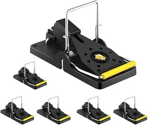 Mouse Mice Rodent Traps Indoor Sanitary Safe Reusable Mousetrap Catcher 6 Pack - Picture 1 of 6