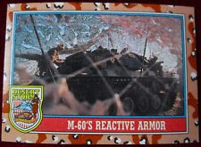 DESERT STORM (VICTORY) - Card #106 - M-60'S REACTIVE ARMOR - TOPPS - 1991