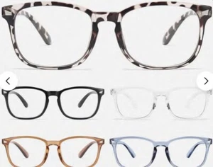 5 Pair Women’s or Men's Blue Light Blocking Reading Glasses +1.25 - Picture 1 of 1