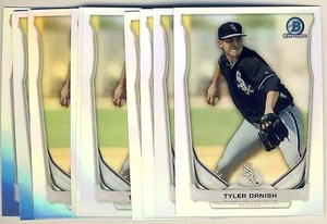 (23) 2014 Bowman Chrome Draft Refractor TYLER DANISH Rookie LOT White Sox TP48 - Picture 1 of 1
