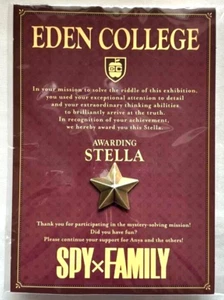 Espía x FAMILIA Pins Pin Insignia Botón EDEN COLLEGE STELLA Premio Salto + JP - Imagen 1 de 1
