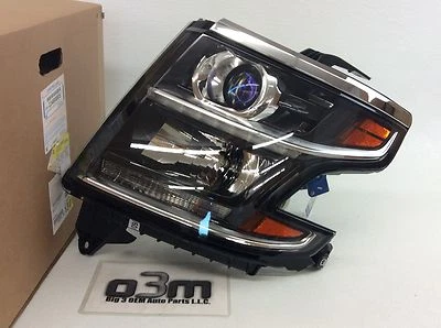 2015-2017 Chevrolet Tahoe Suburban Left Driver blue tint Head lamp Headlight OEM - Image 1 of 3