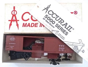 HO Gauge Accurail 5272 New York Central AAR Double 4 Door 50' Box Car Kit - Picture 1 of 5