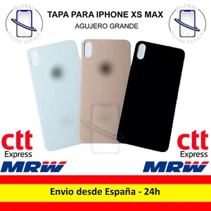 Tapa Trasera Cristal para IPHONE XS Max Agujero Grande Fácil montaje Envío 24Hr - Imagen 1 de 1