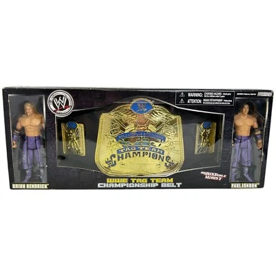 WWE Tag Team Championship Belt Brian Kendrick Paul London Figure Jakks Pacific - Image 1 of 4