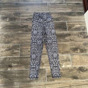 Aerie Black Blue Leggings Paisley Size Small (031) - Picture 1 of 6