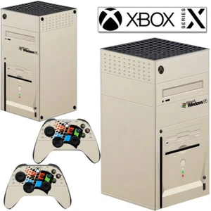 APCym Skin RETRO PC FOR XBOX SERIES X Gaming Console+2 Controller Sticker Decal - Picture 1 of 5