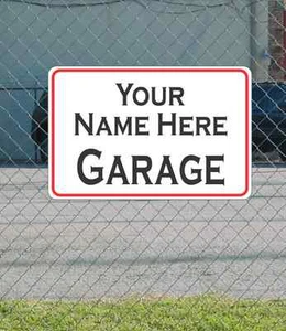 Custom Name GARAGE Metal Sign for Garage Man Cave Home Bar Office - Picture 1 of 3