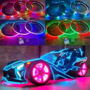 Quad Row 3PCS CHASING Brightest Wheel Rim Lights for Polaris Slingshot 2015-2024 - Picture 1 of 18