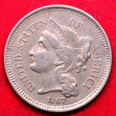 1867 THREE CENT NICKEL - Image 1 of 2