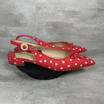 Zapatos Kate Spade para mujer talla 7 rojo Verónica con cordones lunares punta lazo Foto 1 de 4