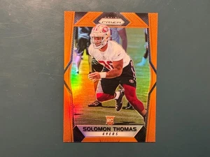 2017 Panini Prizm - Rookies Solomon Thomas #252 Orange Prizm /275 (RC) - Picture 1 of 2