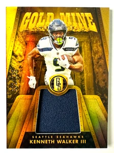 Tarjeta Jersey Kenneth Walker III 2023 Gold Standard Gold Mine SP #/299 ¡Seahawks! - Imagen 1 de 3