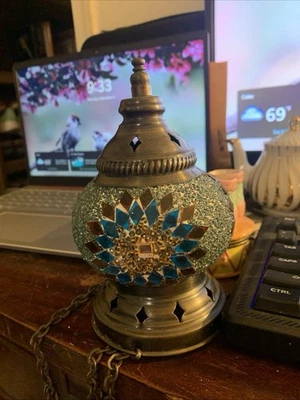 luz colgante mosaico marroquí turco Foto 1 de 4