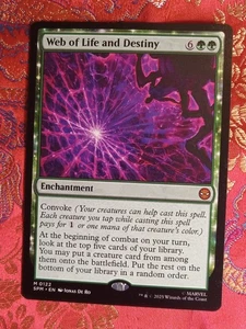Web of Life and Destiny Marvel's Spiderman Magic The Gathering MTG Rare Karte - Bild 1 von 1