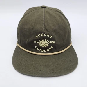 Poncho Exterior Sombrero Verde Oliva Gorra Logo Agave Snapback Ajustable Talla Única - Imagen 1 de 8