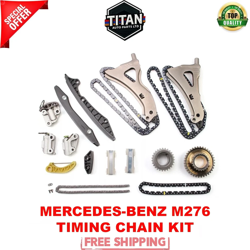 TIMING CHAIN KIT FOR MERCEDES-BENZ M276 C350 3.5 PETROL ENGINE TC5604FK NEW - Image 1 of 4