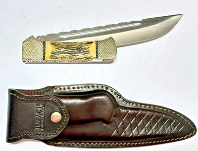 Impact Cutlery Custom Folding Single Bladed Knife 9.5" Long Blade Rare Knives - Image 1 of 4