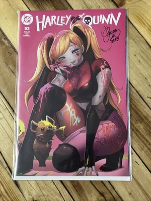 HARLEY QUINN #53 EXCLUSIVE RACHTA LIN - LA COMIC CON - LTD 1K- SIGNED W/ COA - Image 1 of 2