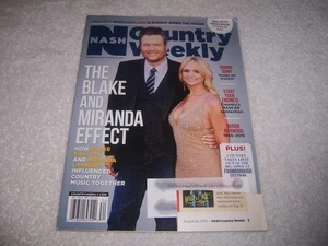Nash Country Weekly Magazine August 24, 2015 Blake Shelton Miranda Lambert - Picture 1 of 1