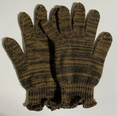 Luvas camufladas de malha vintage - Caça leve - Imagem 1 de 4