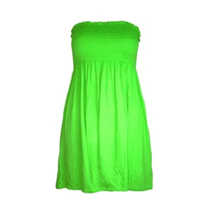 Womens Ladies Floral boobtube Gathered sheering top Sheering Bandeau Swing Dress - Picture 1 of 30