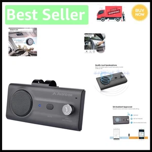 CK11 Kit Voiture Mains Libres Bluetooth 5.0 avec Haut-Parleur 3W et Support Siri - Titane - Photo 1 sur 11
