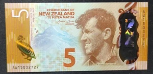 Neuseeland 5 Dollar Schein Polymer 2015 Pick-191 Neu (UNC) - Bild 1 von 2
