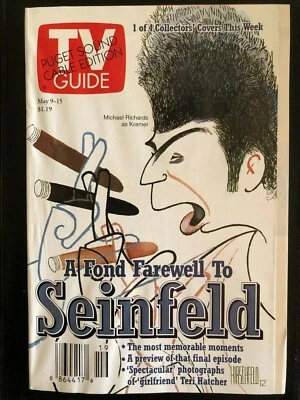 1998 Original TV GUIDE 1 of 4 Collector SEINFELD Michael RICHARDS PS Cable Ed NL - Image 1 of 2