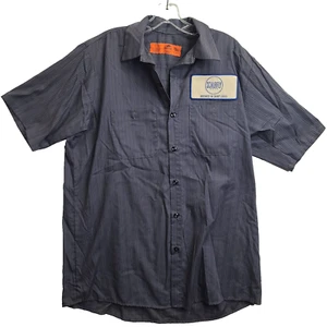 Schlafly Beer Brewed in St Louis Brewery Button Front Work Shirt Huge Back Patch - Picture 1 of 18