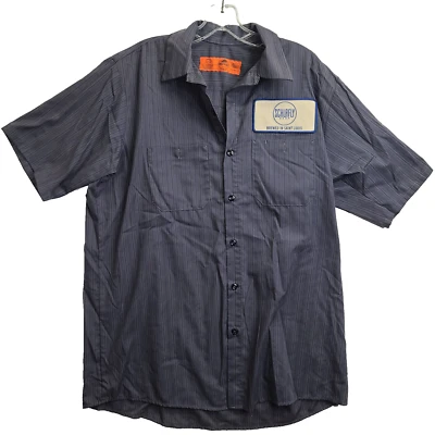 Schlafly Beer Brewed in St Louis Brewery Button Front Work Shirt Huge Back Patch - Image 1 of 4