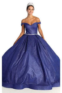 Womens Dresses For Quince Long Sweetheart Off The Shoulder Ball Gown Plus Size - Picture 1 of 15