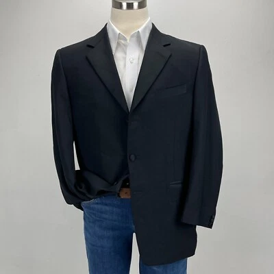 Canali Tuxedo Dinner Jacket Wool Mens 42R EU 52R Black Blazer Formal Italy - Image 1 of 4