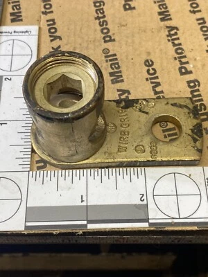 Two Brass Mechanical lugs , WIRE_GRIP  #3052 - Image 1 of 3