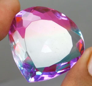 Natural 41.00 Ct Multicolor Tourmaline Pear Shape Loose Gemstone O-606 - Picture 1 of 4